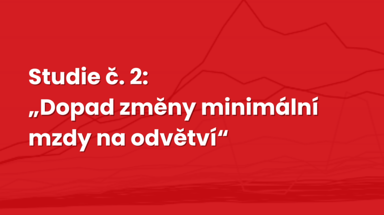 Studie č. 2: „Dopad změny minimální mzdy na odvětví“