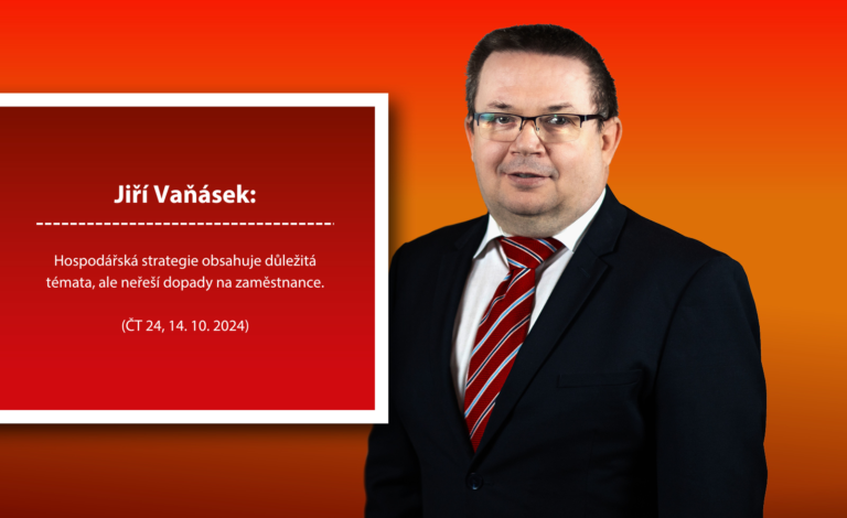 Vaňásek: Hospodářská strategie obsahuje důležitá témata, ale neřeší dopady na zaměstnance (ČT 24, 14. 10. 2024)