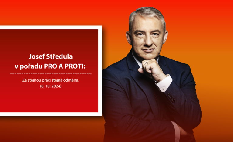 Středula v pořadu Pro a Proti: Za stejnou práci stejná odměna. (8. 10. 2024)